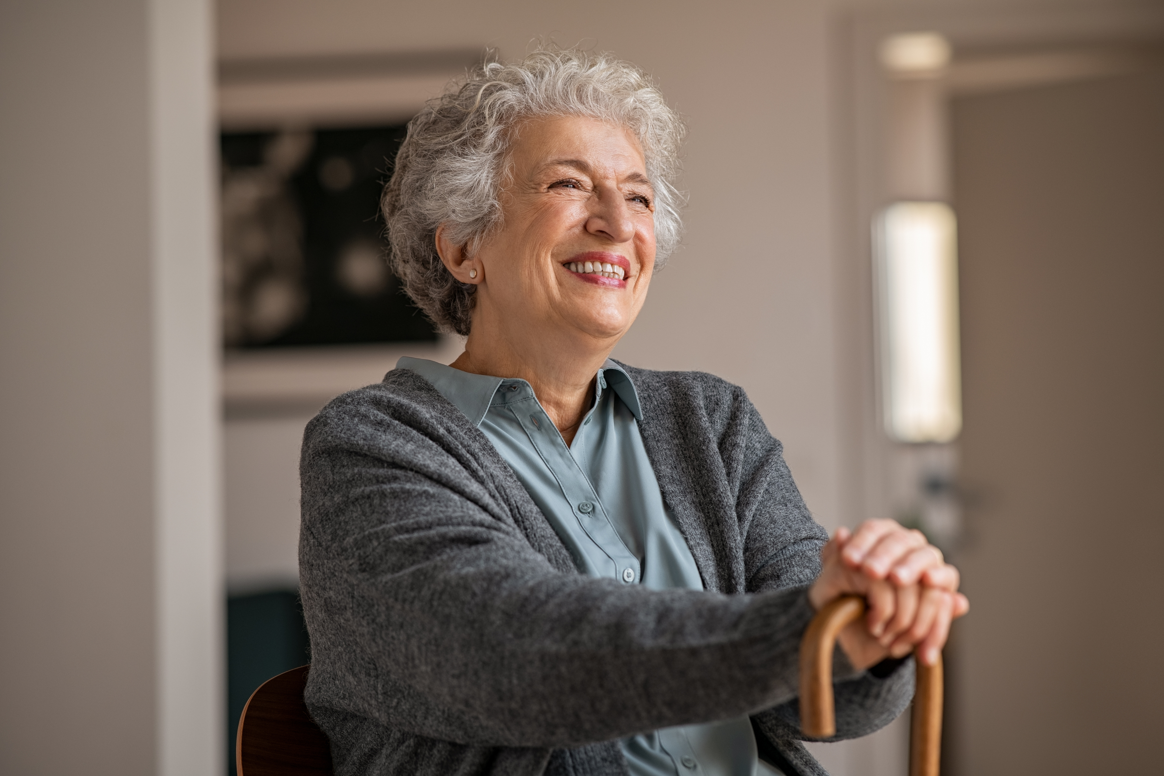 Senior smiling